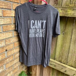 Gildan Charcoal Gray Women's Tee with Dog Print